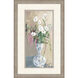 Elegance Unfolded Blue and Beige and Green and Pink Framed Art