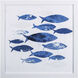 Sea Gold Blue Framed Art, Propac