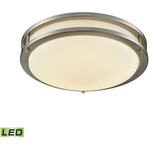 Clarion LED 11 inch Brushed Nickel Flush Mount Ceiling Light