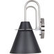 Talia 2 Light 18 inch Brushed Nickel/Matte Black Vanity Light Wall Light