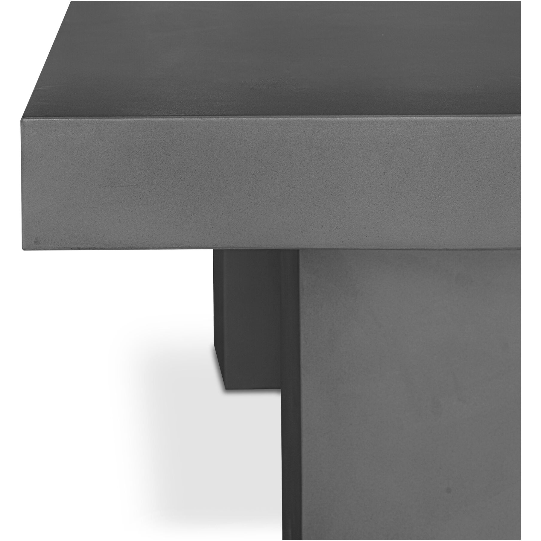 Antonius 78.75 X 39.25 inch Grey Outdoor Dining Table