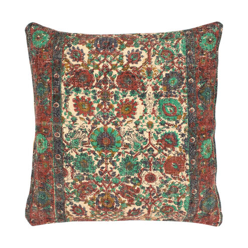 Shadi 30 X 30 inch Khaki and Rose Throw Pillow