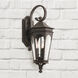 Inman Park 3 Light 27 inch Oiled Bronze Outdoor Wall Lantern