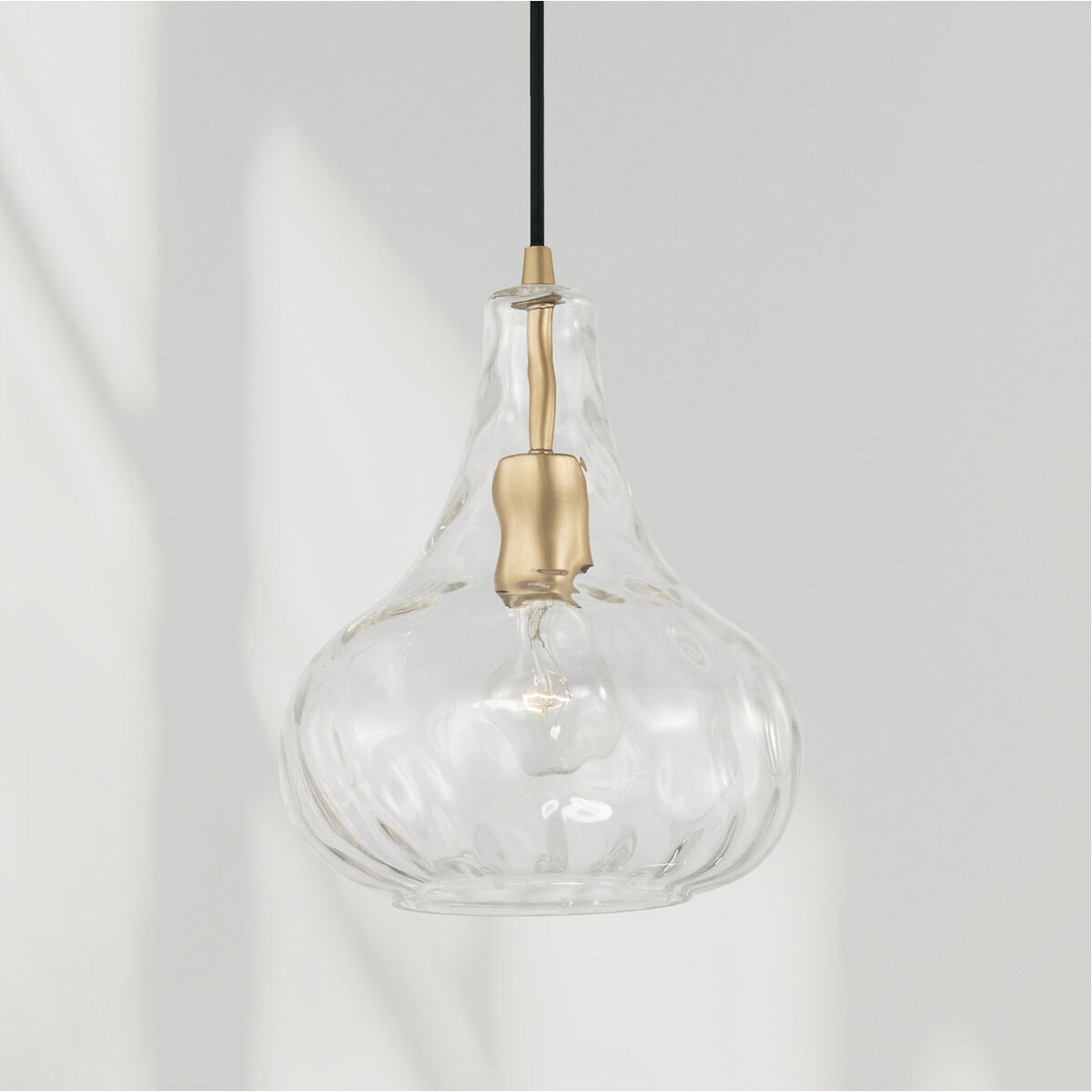 Elijah 1 Light 9 inch Soft Gold Pendant Ceiling Light