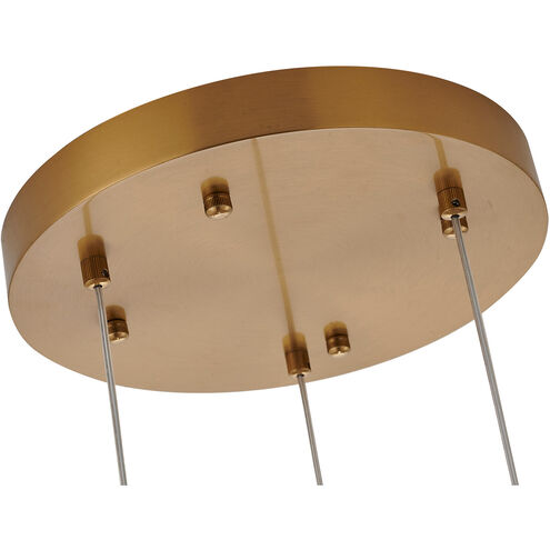 Canada 3 Light 12 inch Gold Chandelier Ceiling Light
