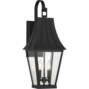 Chateau Grande 2 Light 24 inch Coal/Gold Outdoor Wall Mount, Great Outdoors