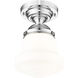 Vaughn 1 Light 10.5 inch Chrome Flush Mount Ceiling Light