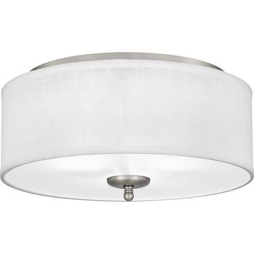 Blanche 3 Light 16 inch Brushed Nickel Flush Mount Ceiling Light, Medium