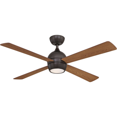 Kwad 52 52 inch Dark Bronze with Cherry/Dark Walnut Blades Fan-Uni