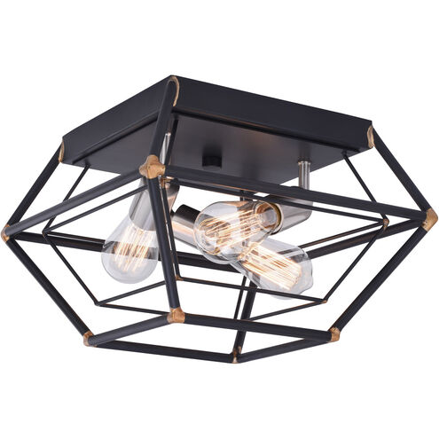 Bartlett LED 18 inch Oil Rubbed Bronze and Satin Nickel Flush Mount Ceiling Light