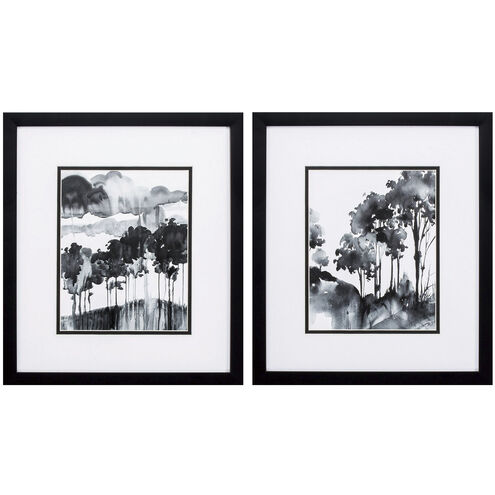 Abstract Black and White Framed Art