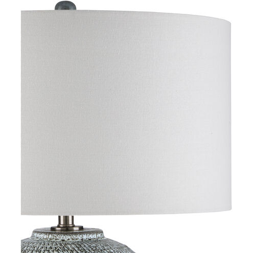 Agatha 29.5 inch 150 watt Reactive Black & White Table Lamp Portable Light