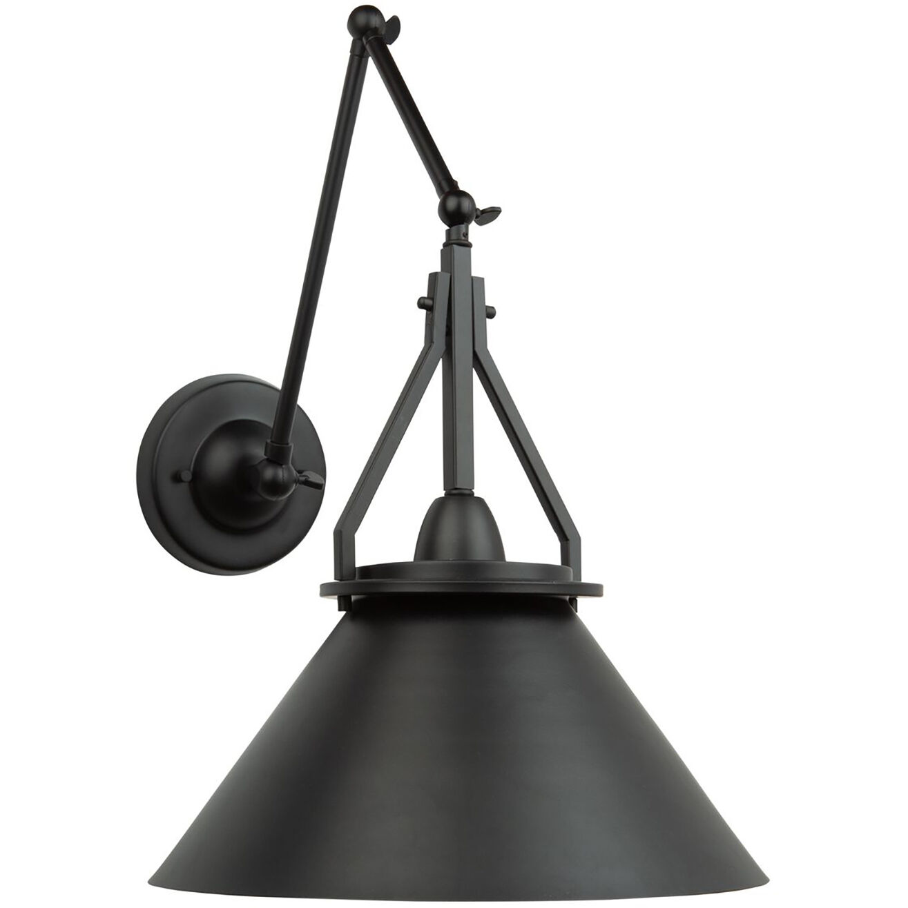 Brydon LED 13.5 inch Black Sconce/Pendant Ceiling Light