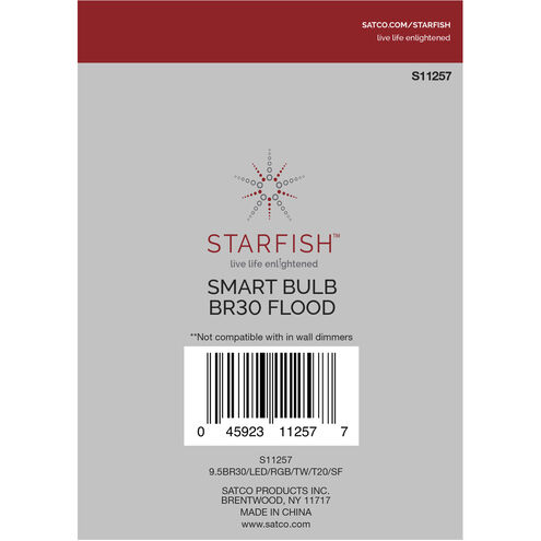 Starfish LED BR30 Medium 9.50 watt 2700K BR and R LED