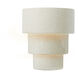 Ambiance Terrace LED 12.75 inch White Crackle Wall Sconce Wall Light, Large