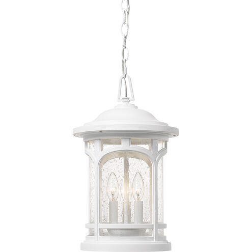 Marblehead 3 Light 11 inch Fresco Outdoor Hanging Lantern in Italian Fresco