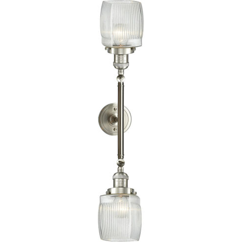 Franklin Restoration Colton 2 Light 16 inch Brushed Satin Nickel Bath Vanity Light Wall Light, Franklin Restoration