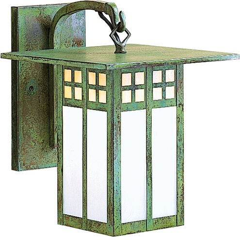 Glasgow 1 Light 9 inch Antique Copper Wall Mount Wall Light in Frosted