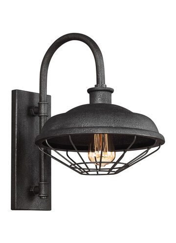 Lennex 1 Light 17.25 inch Slate Grey Metal Outdoor Wall Lantern