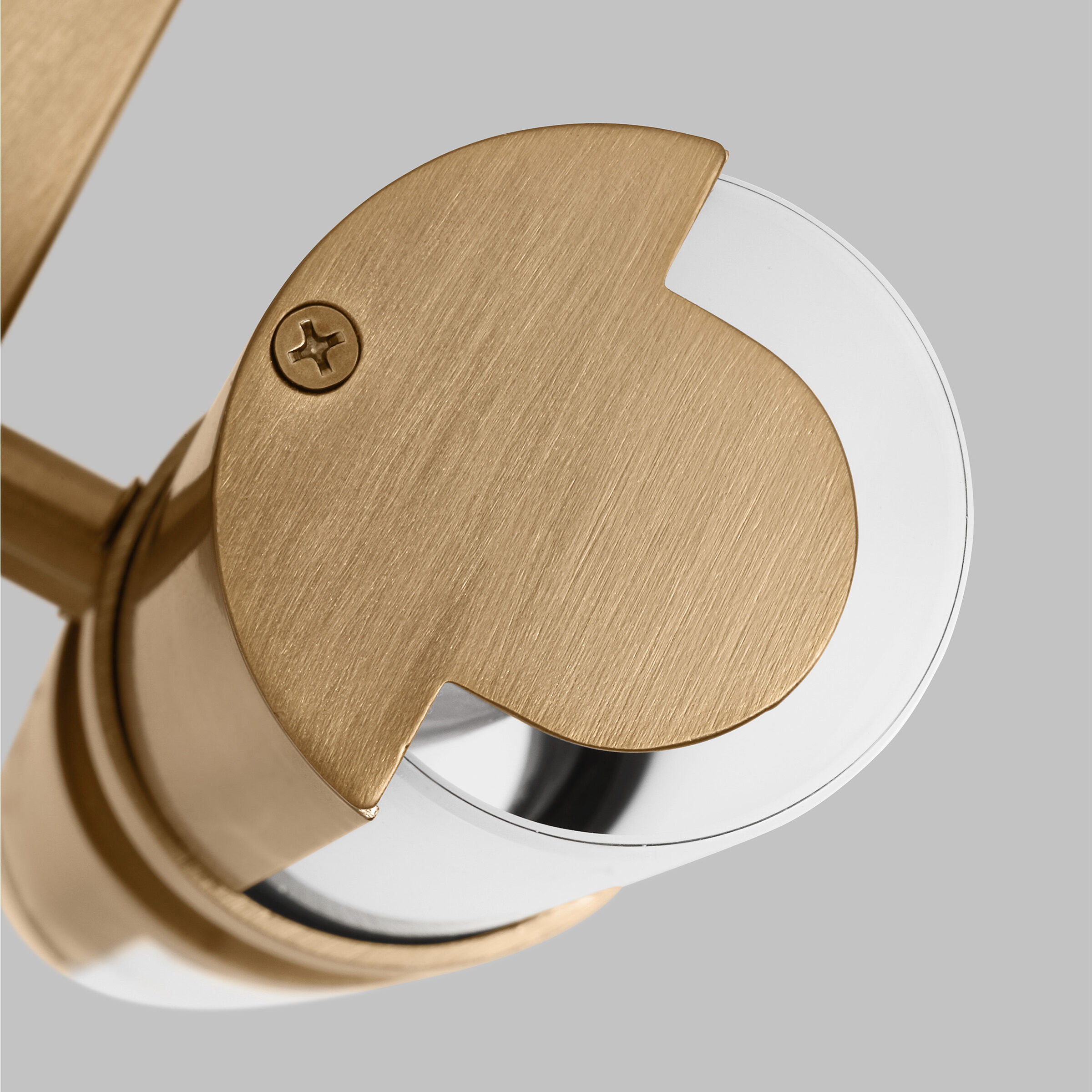 Kiel LED 4.75 inch Satin Brass Bath Vanity Wall Light