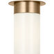 Drew & Jonathan Archer 1 Light 4 inch Satin Brass Flush Mount Ceiling Light in Standard