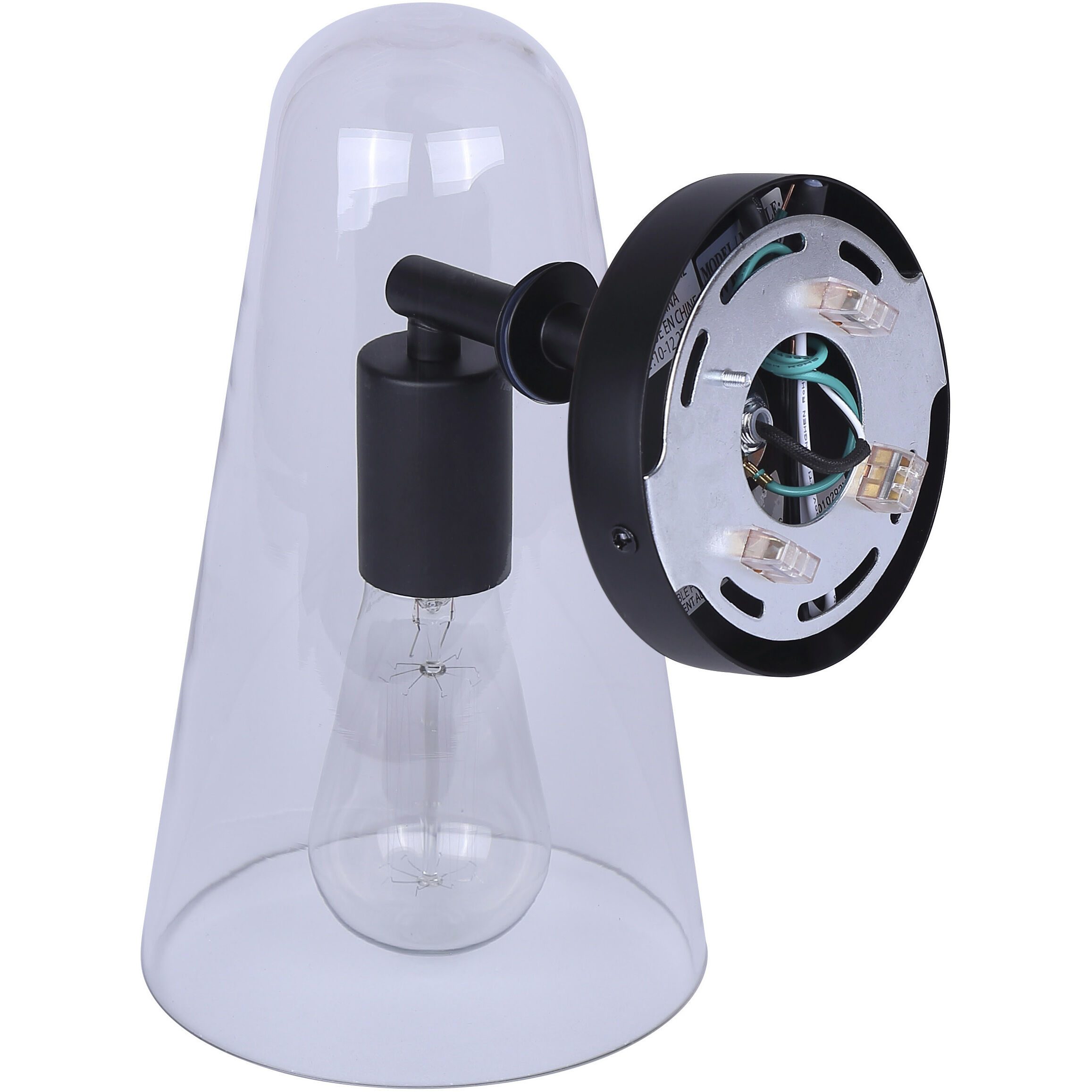 Luisa Sconce Wall Light in Black