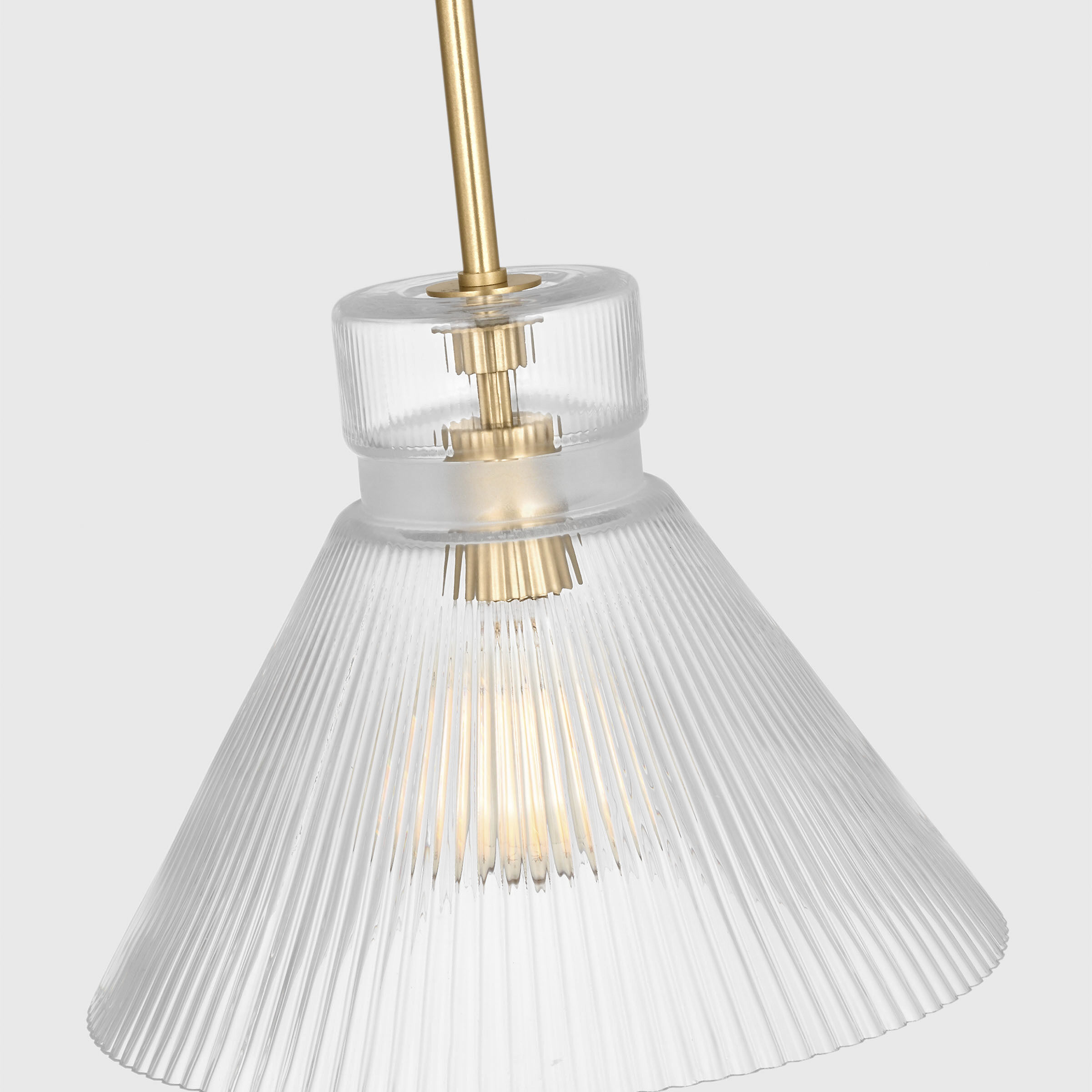 Drew & Jonathan Liouet 1 Light 12 inch Satin Brass Pendant Ceiling Light, Medium