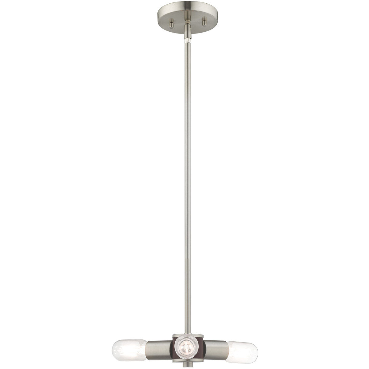 Copenhagen 3 Light 13 inch Brushed Nickel Mini Chandelier Ceiling Light