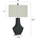 Cameron 32.5 inch 100.00 watt Satin Black Table Lamp Portable Light