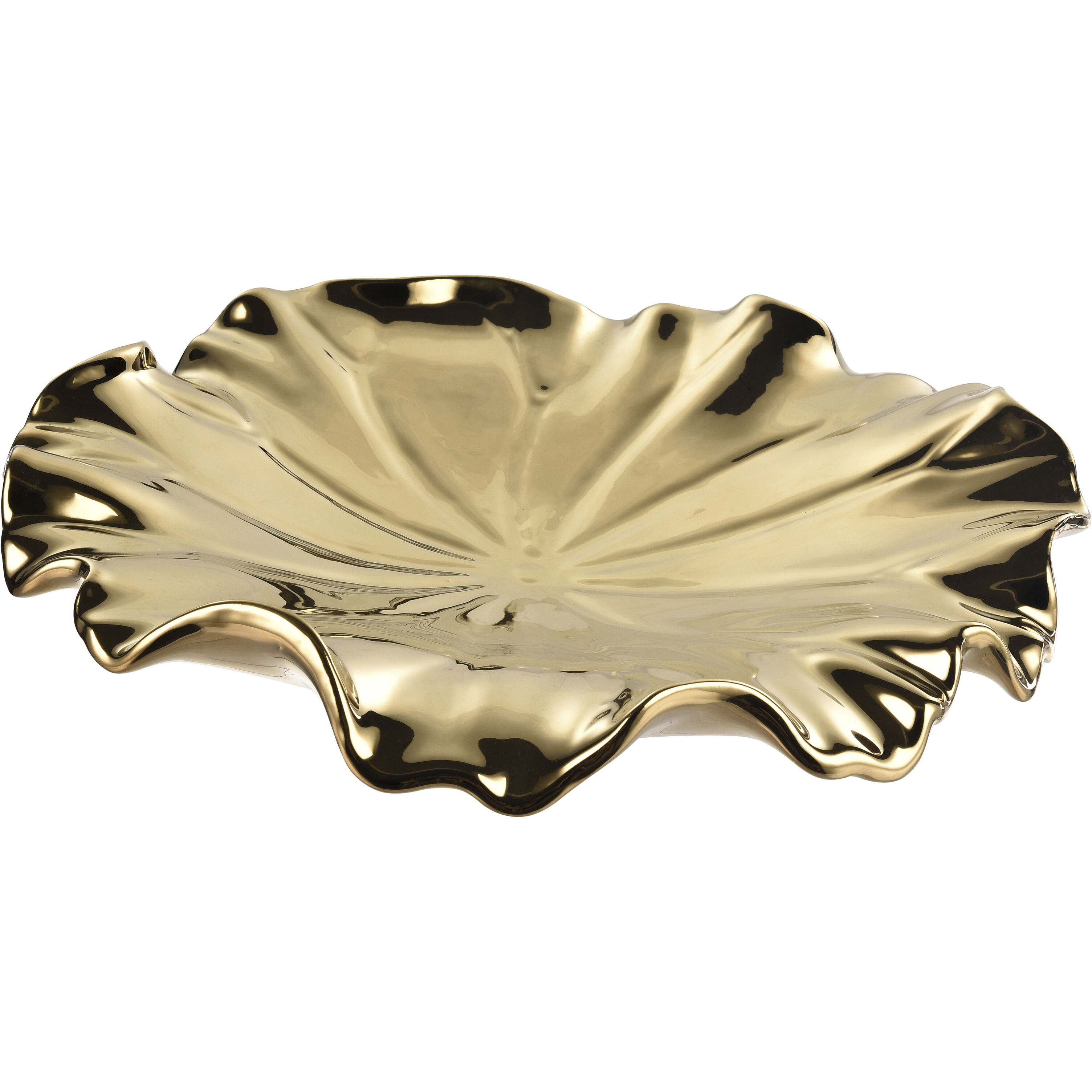 Petal Gold Dimensional Wall Art, Set of 4