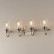 Goblet 4 Light 28.25 inch Satin Nickel Bath Vanity Wall Light