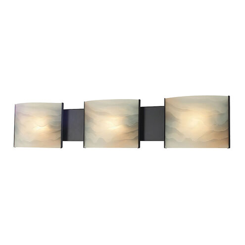 Cicero 3 Light 30 inch Oil Rubbed Bronze Vanity Light Wall Light