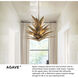 Agave LED 45 inch Burnished Gold Foyer Light Ceiling Light