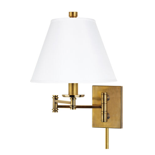 Claremont 1 Light 12 inch Aged Brass Wall Sconce Wall Light