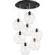 Numen 7 Light 21 inch Noir Pendant Ceiling Light