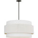 Ellen DeGeneres Belaro 6 Light 30 inch Aged Iron Hanging Shade Ceiling Light