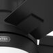 Anisten 52 inch Matte Black with Matte Black/Dark Gray Oak Blades Ceiling Fan