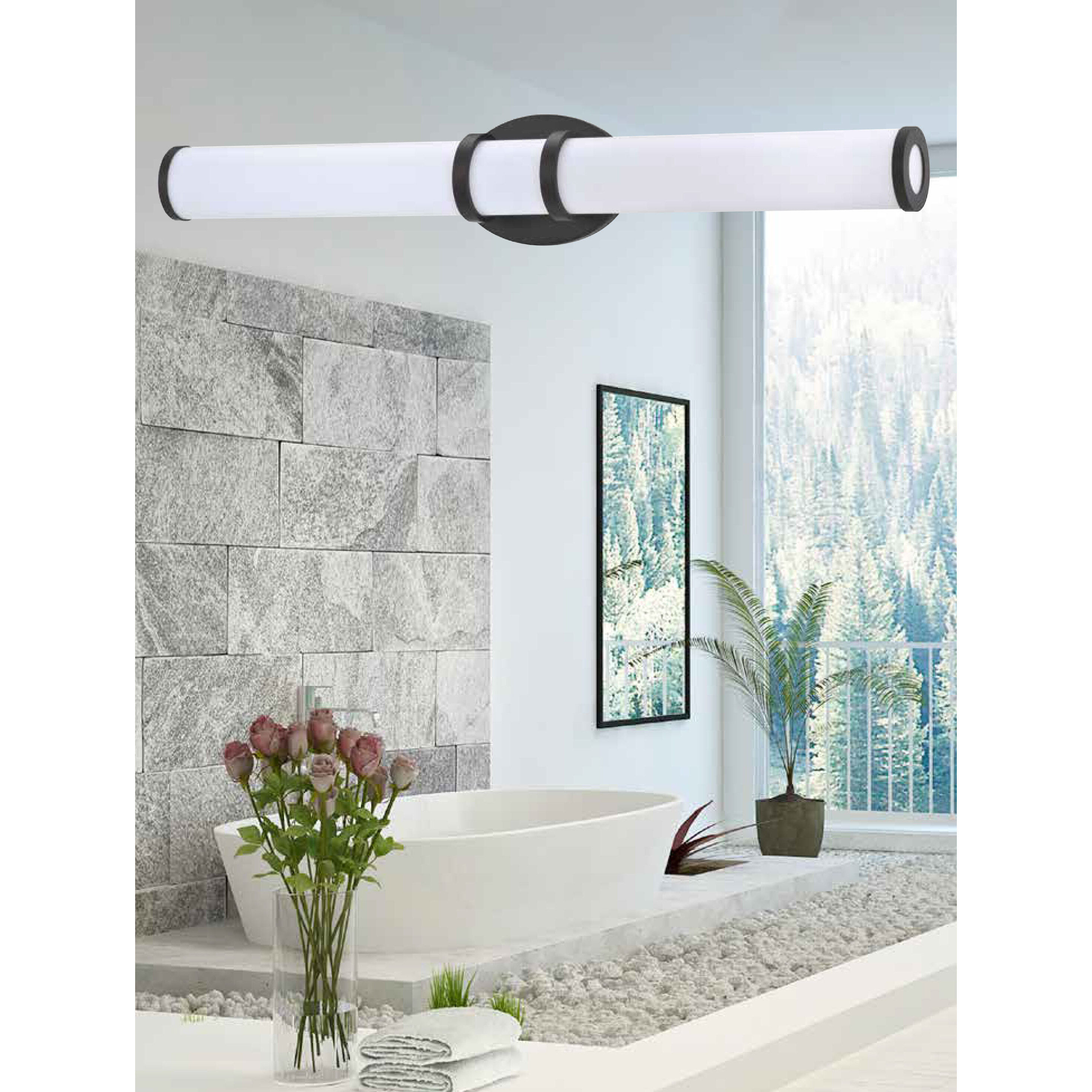 Rings 29.75 inch Black Vanity Light Wall Light