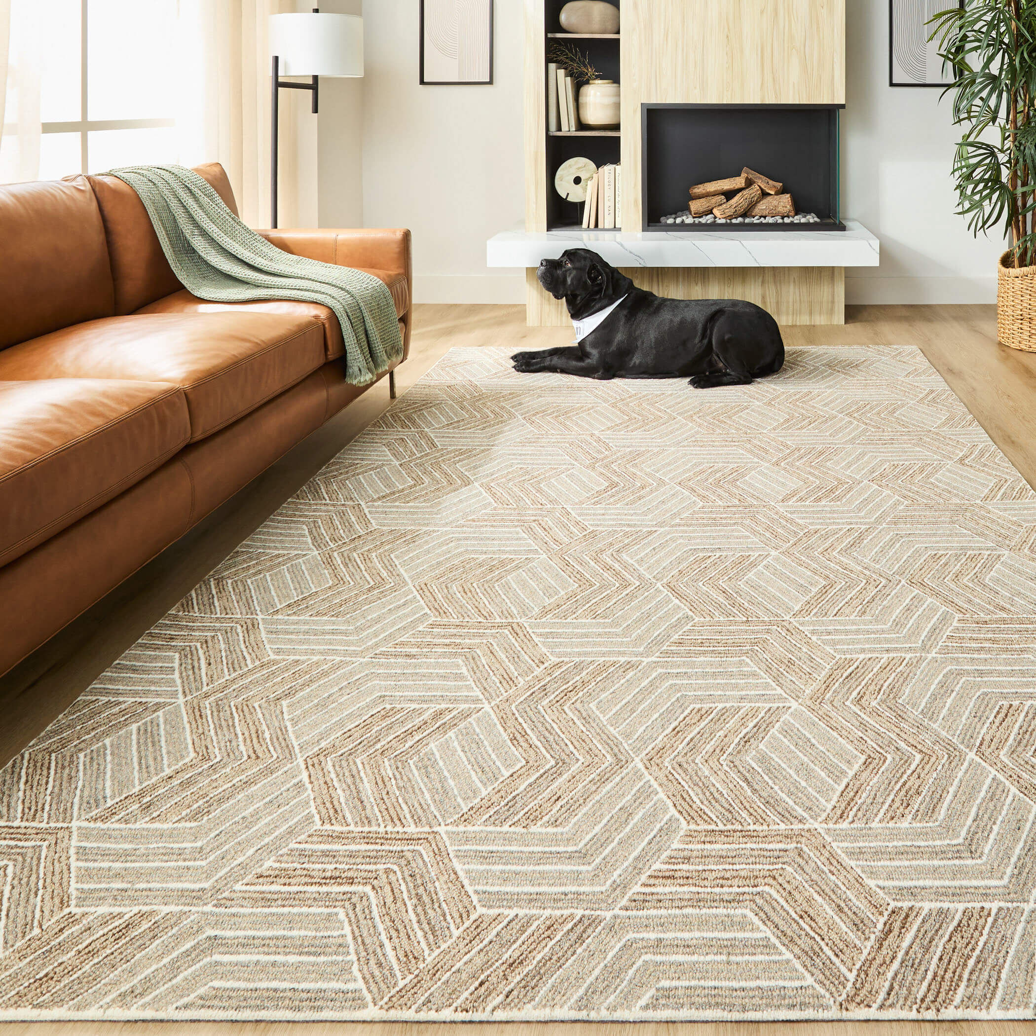 Sachin 36 X 24 inch Brown Rug in 2 x 3