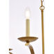 Trey 6 Light 36 inch Brass Pendant Ceiling Light