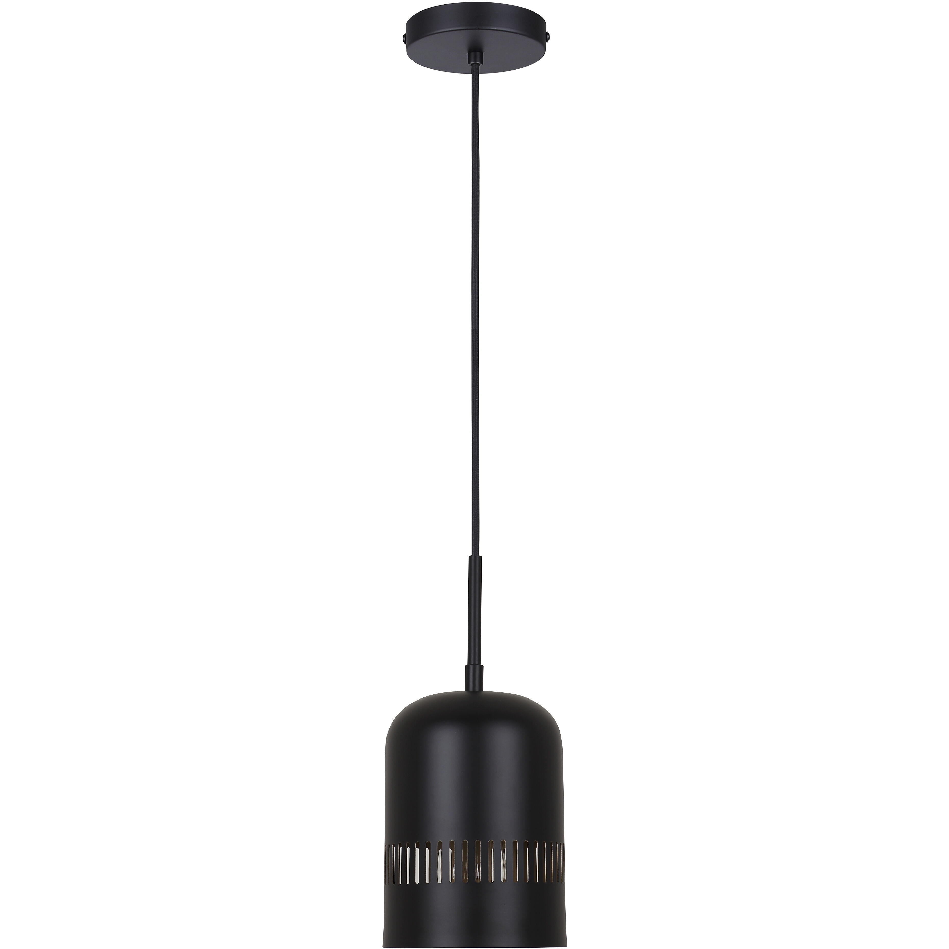 Miles 1 Light 6 inch Black Pendant Ceiling Light