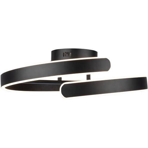 Sirius LED 19.75 inch Black Semi-Flush Mount Ceiling Light