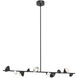 Geode LED 51.25 inch Black Linear Pendant Ceiling Light
