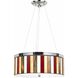 Tiffany 3 Light 18 inch Chrome Pendant Ceiling Light