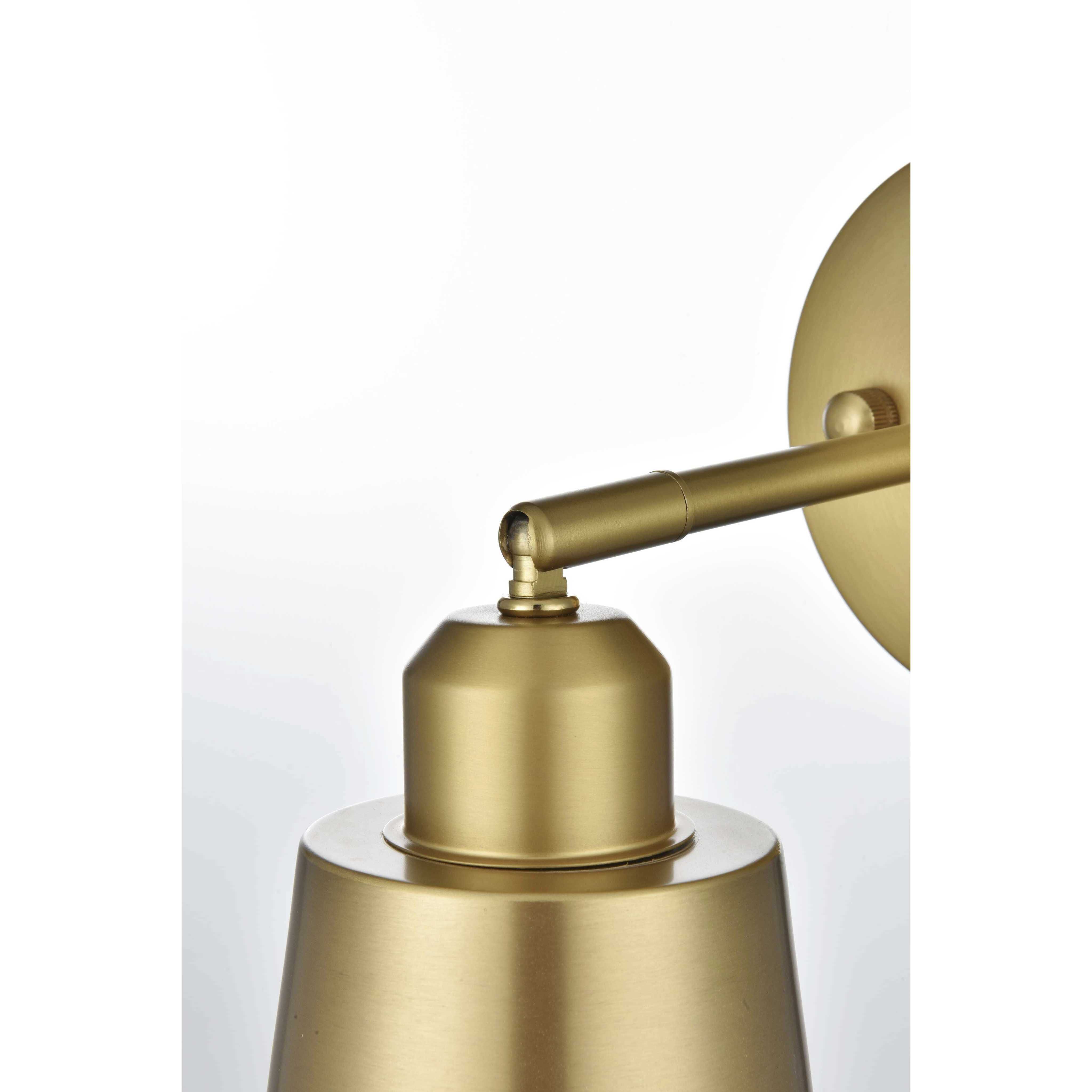 Halycon 1 Light 5 inch Satin Gold Bath Sconce Wall Light
