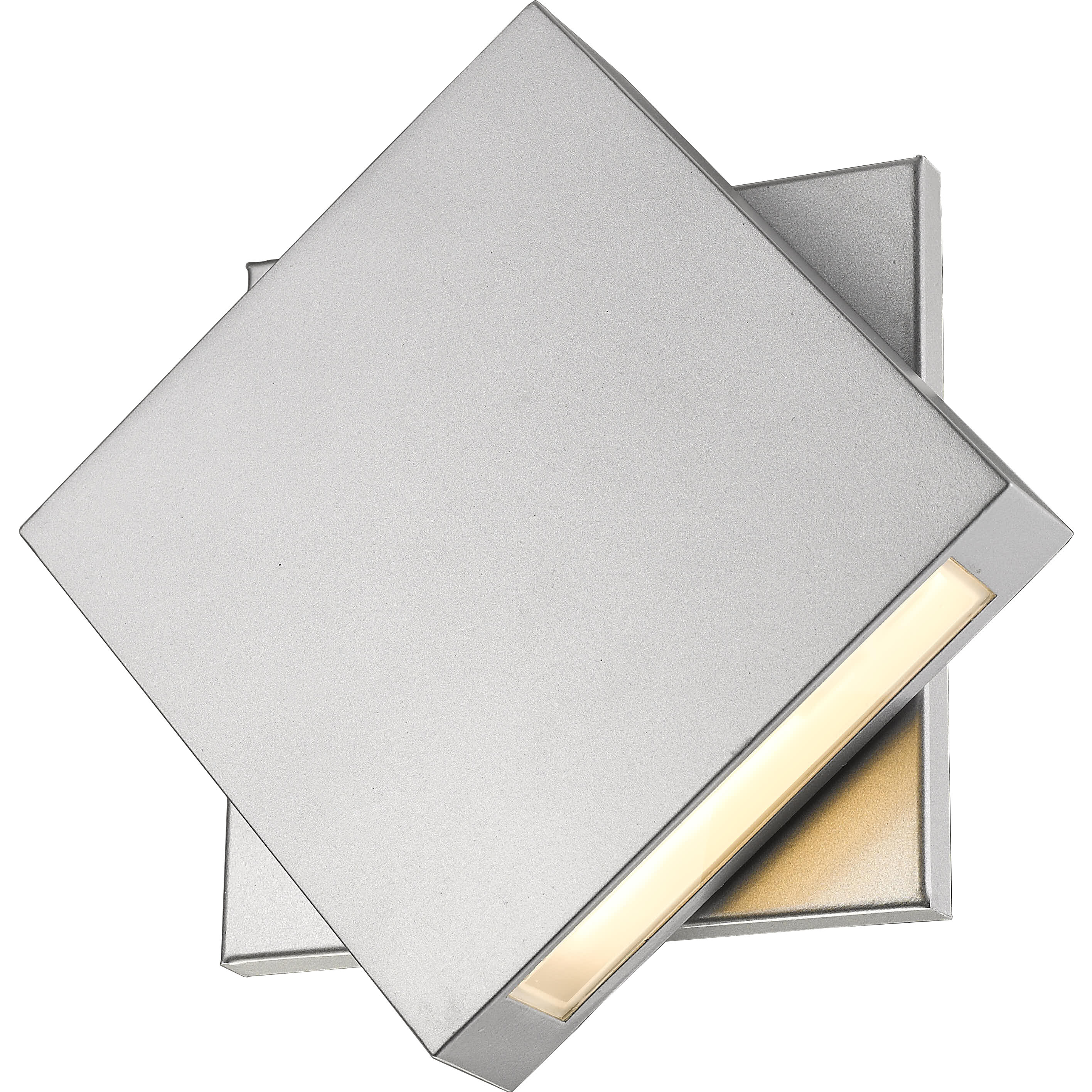 Quadrate LED 11.25 inch Silver Outdoor Wall Light