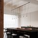 Suspenders LED 97 inch Satin Black Suspension Ceiling Light