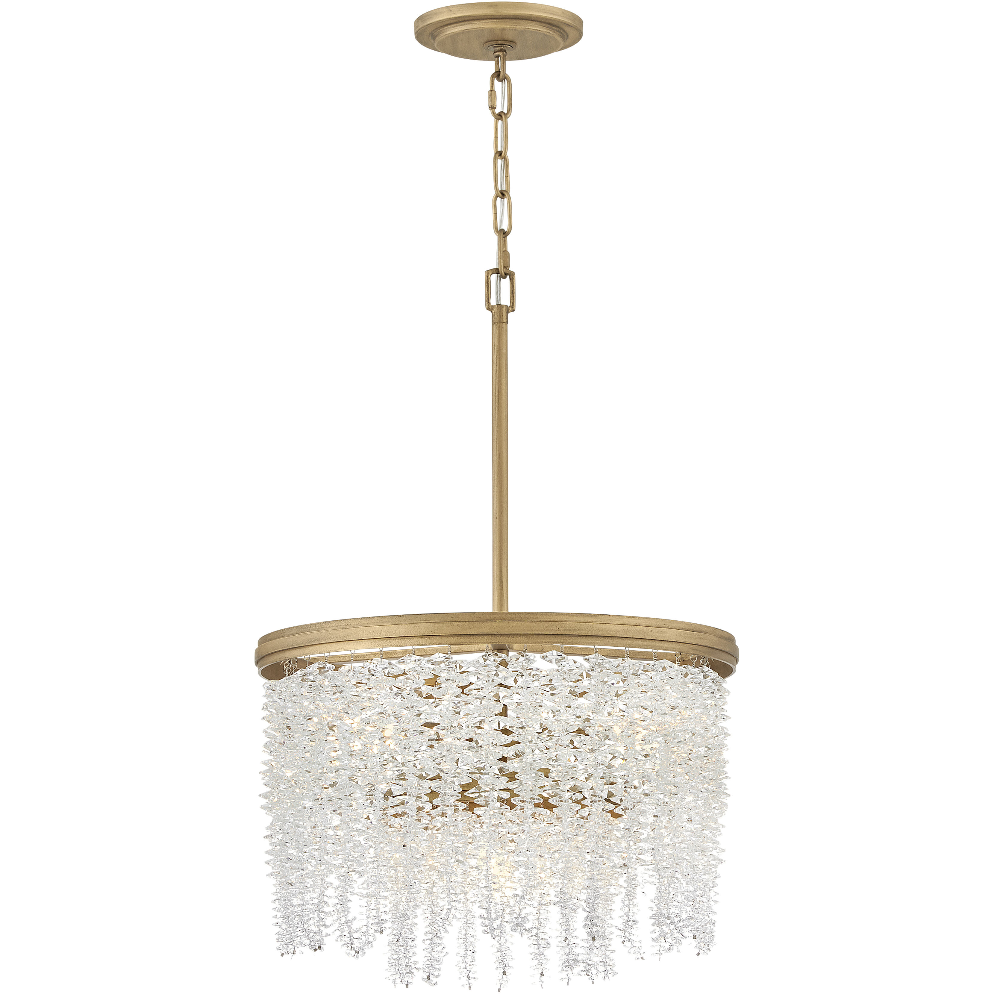 Rubina 4 Light 18 inch Burnished Gold Pendant Ceiling Light