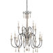 Ashland 12 Light 38 inch White Washed Driftwood Chandelier Ceiling Light