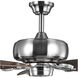 Edgefield 52 inch Brushed Nickel with Cherry/American Walnut Blades Ceiling Fan